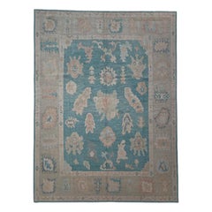 Turkish Oushak Rug Oriental Handmade 8'9" x 11'7" #11908