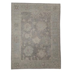 Alfombra Turca Oushak Oriental Hecha a Mano 9'4" x 12'4" #11623