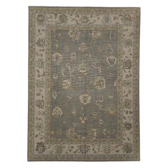 Alfombra Turca Oushak Oriental Hecha a Mano 9' x 12'4" #12033