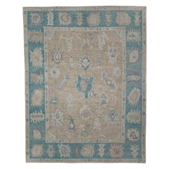 Alfombra Turca Oushak Oriental Hecha a Mano 8'9" x 11'1" #11922