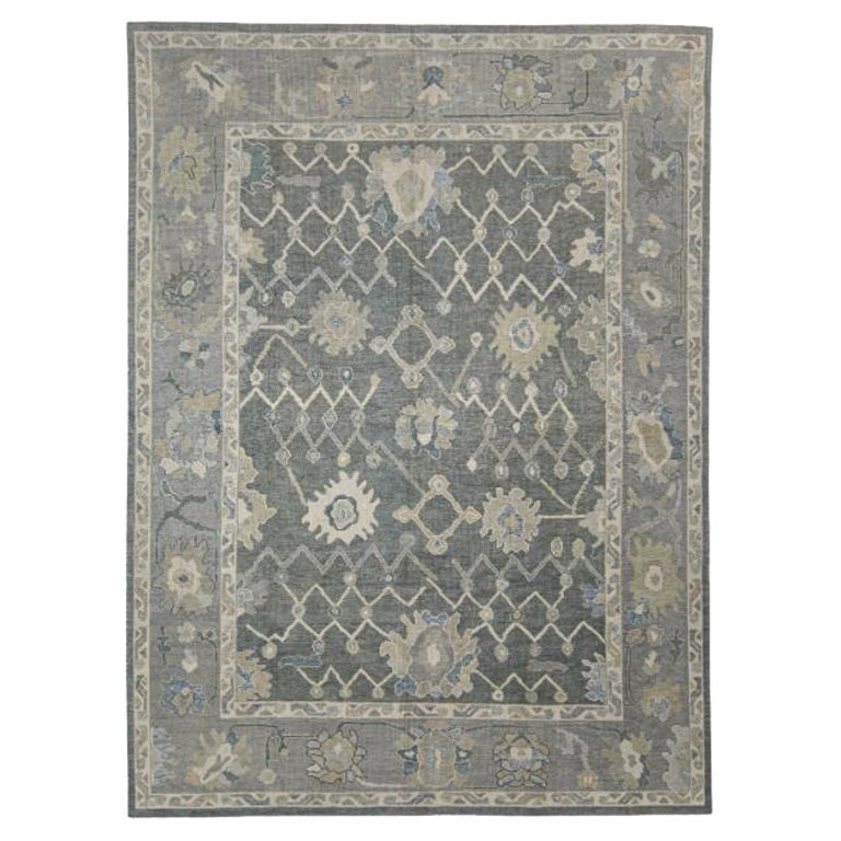 Türkischer Oushak Teppich Orientalisch Handgefertigt 9' x 12'2" #12153
