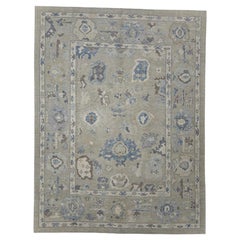Alfombra Turca Oushak Oriental Hecha a Mano 9'1" x 11'10" #11816