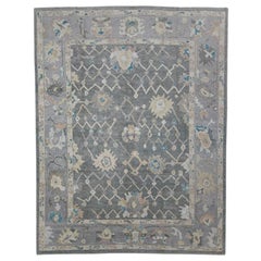 Alfombra Turca Oushak Oriental Hecha a Mano 8'11" x 11'8" #12119