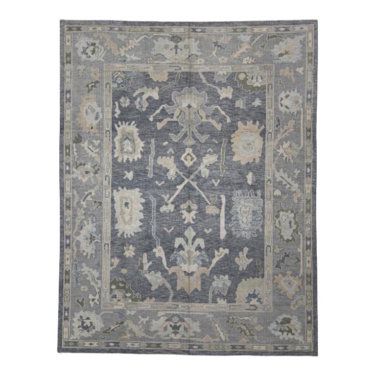 Türkischer Oushak-Teppich Orientalisch Handgefertigt 9'4" x 12' #12209