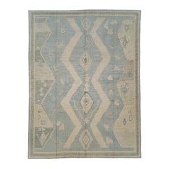 Alfombra Turca Oushak Oriental Hecha a Mano 8'10" x 11'6" #12179