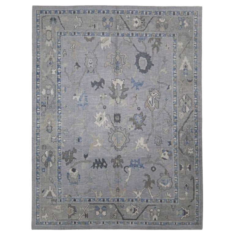 Türkischer Oushak Teppich Orientalisch Handgefertigt 9' x 11'11" #7910