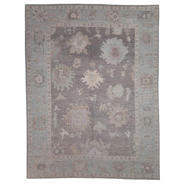 Tapis turc Oushak Oriental Handmade 9'7" x 12'6" #12002