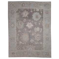 Tapis turc Oushak Oriental Handmade 9'7" x 12'6" #12002