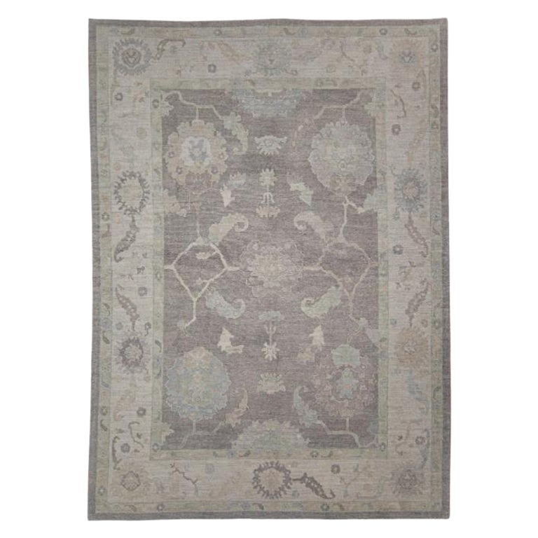 Turkish Oushak Rug Oriental Handmade 9'3" x 12'9" #11973