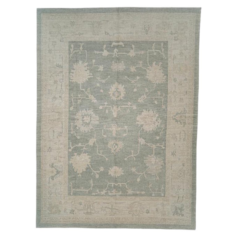Turkish Oushak Rug Oriental Handmade 9'1" x 12'5" #11784