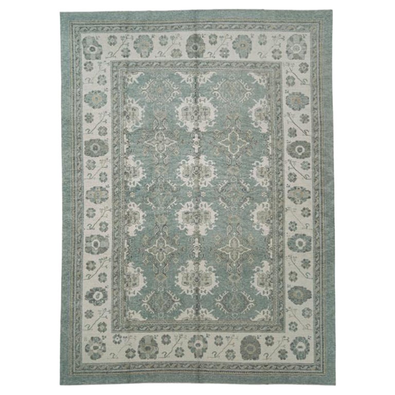 Türkischer Oushak-Teppich Orientalisch Handgefertigt 10'2" x 13'10" #12190