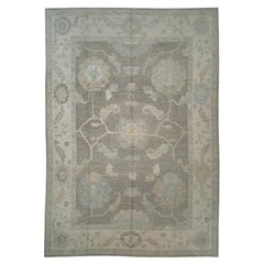 Alfombra Turca Oushak Oriental Hecha a Mano 9'11" x 14'1" #12001