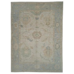 Turkish Oushak Rug Oriental Handmade 10'6" x 14'2" #11697
