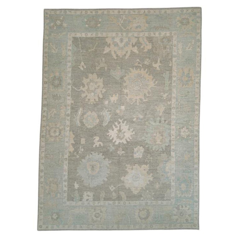 Turkish Oushak Rug Oriental Handmade 10'3" x 14'1" #11614