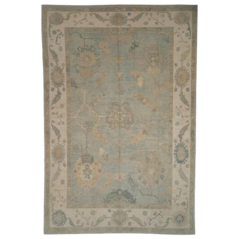 Turkish Oushak Rug Oriental Handmade 9'11" x 14'8" #12094