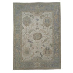 Alfombra Turca Oushak Oriental Hecha a Mano 9'8" x 13'5" #12036