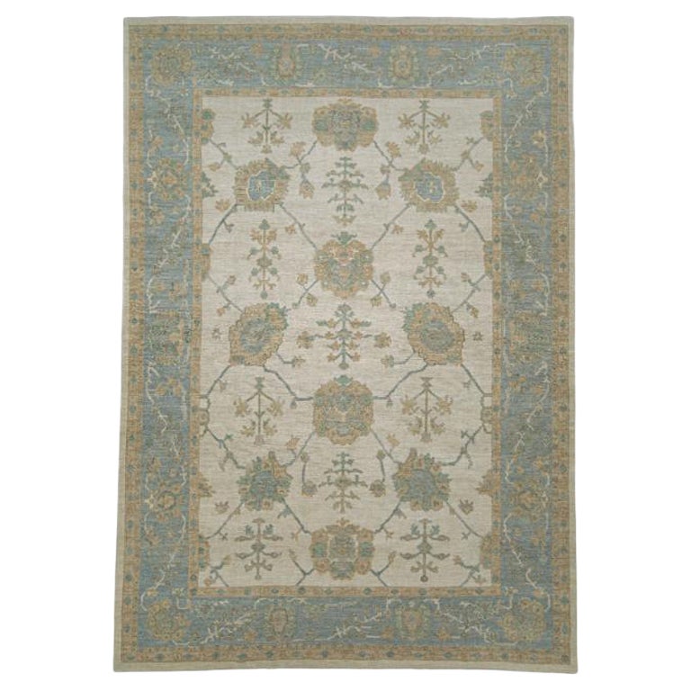 Turkish Oushak Rug Oriental Handmade 9'10" x 13'11" #11952