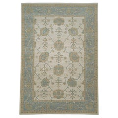 Alfombra Turca Oushak Oriental Hecha a Mano 9'10" x 13'11" #11952