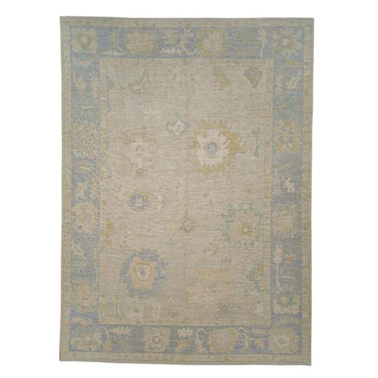 Turkish Oushak Rug Oriental Handmade 10'2" x 13'11" #11574