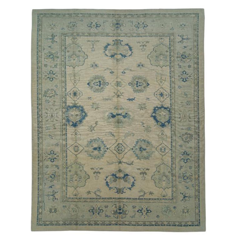 Turkish Oushak Rug Oriental Handmade 10'6" x 13'6" #7549