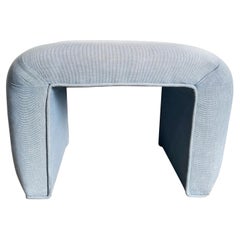 Postmoderne hellblaue Wasserfall-Bank/Schaukelhocker/Hocker
