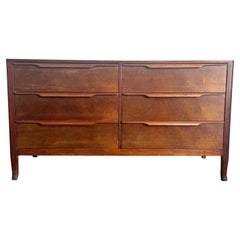 Mid Century Modern Walnut Dresser by Sligh - 6 Drawers
