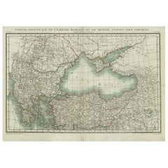 Black Sea & Eastern Mediterranean Map: Eastern Roman Empire, Tardieu Atlas, 1802