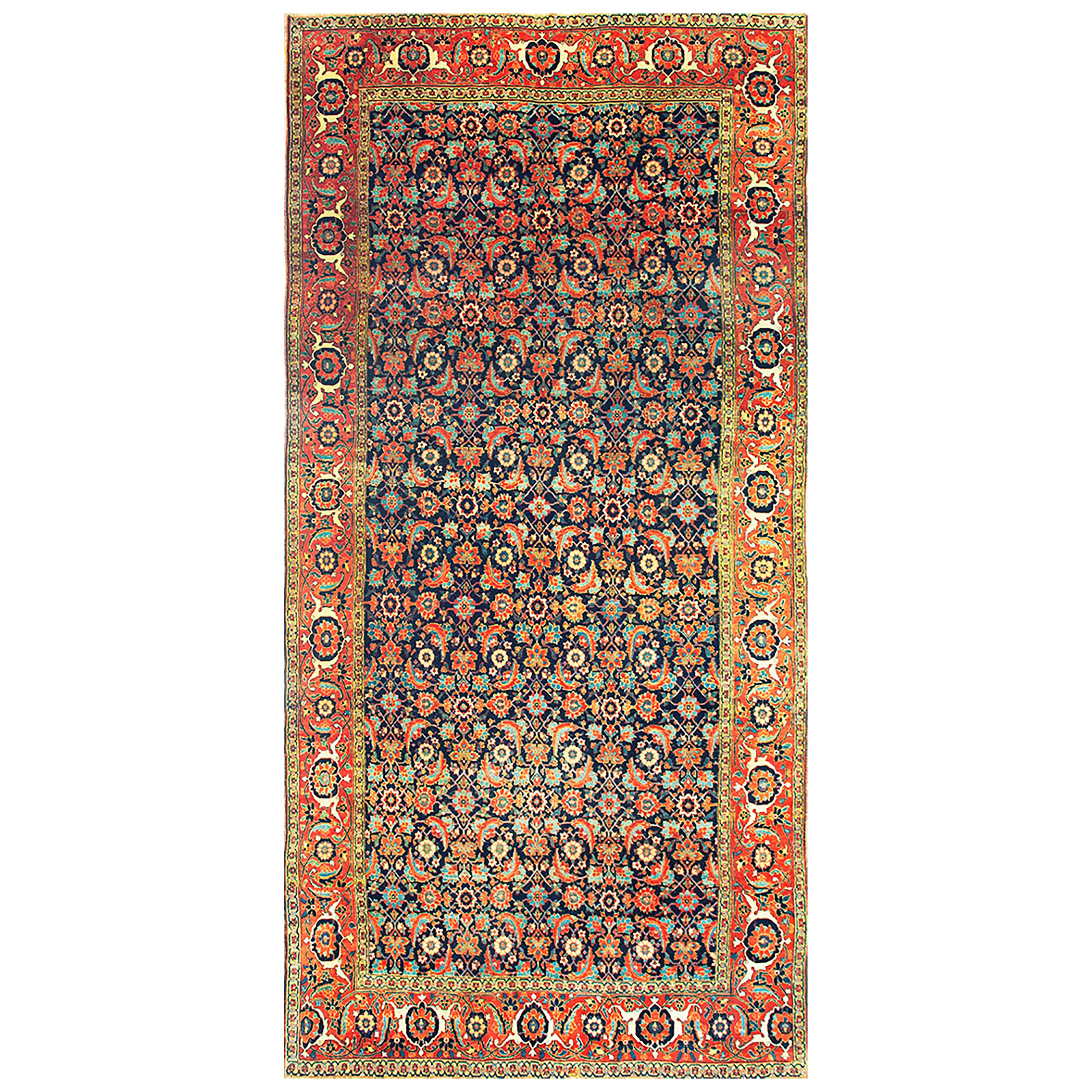 Tappeto Bijar persiano della metà del XIX secolo W.