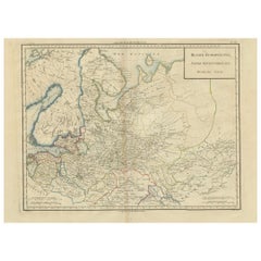 Mappa della Russia europea settentrionale: Inizio del XIX secolo - Atlante Tardieu del 1802
