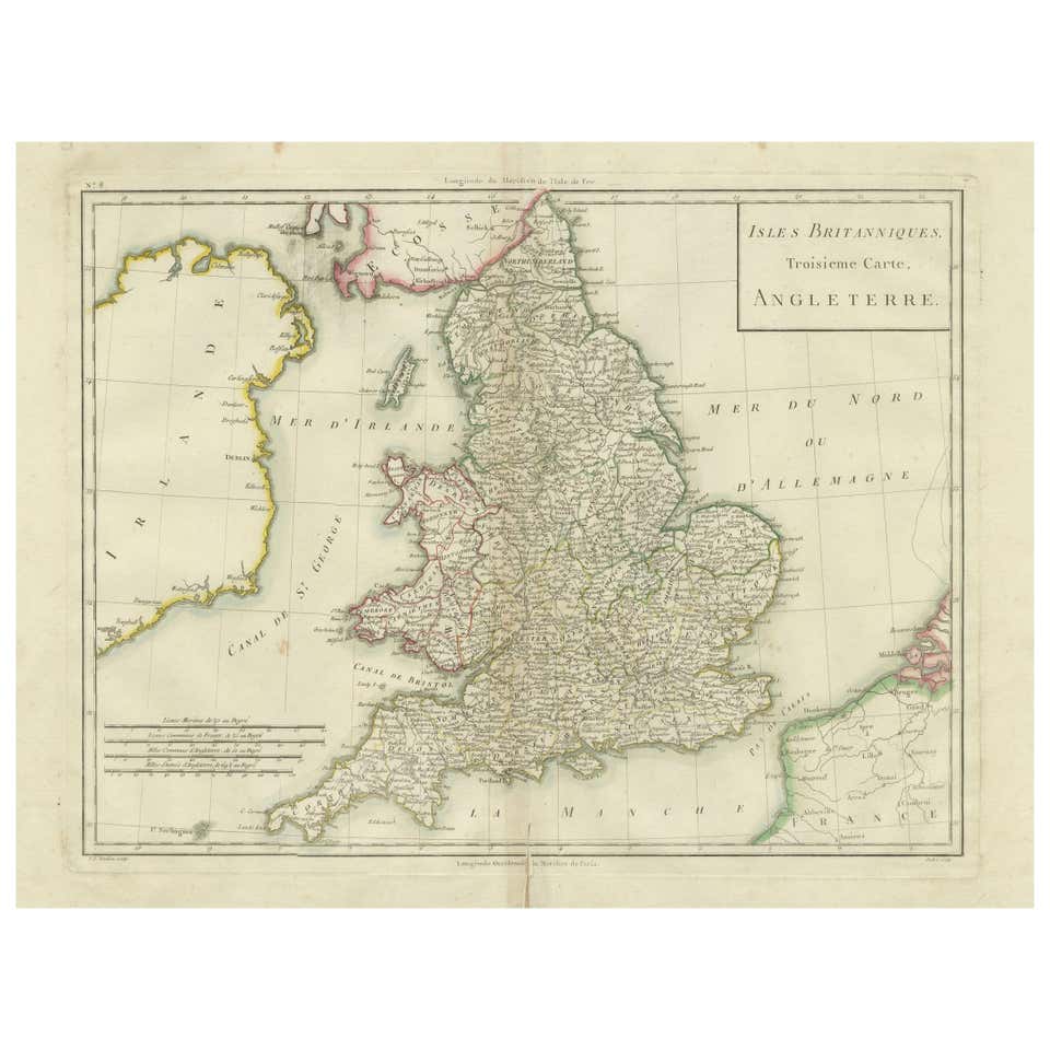 Map of Ancient Gaul and Roman Provinces: Early 19th Century - 1802 ...