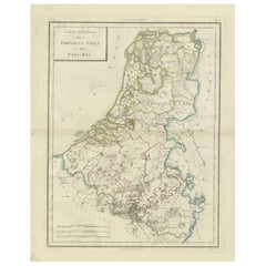 Mappa delle Province Unite e dei Paesi Bassi: Inizio del XIX secolo - 1802