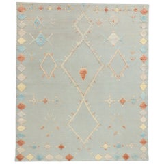 New Contemporary High-Low Moroccan Rug, Tribal Allure Meets Southwest Boho Chic