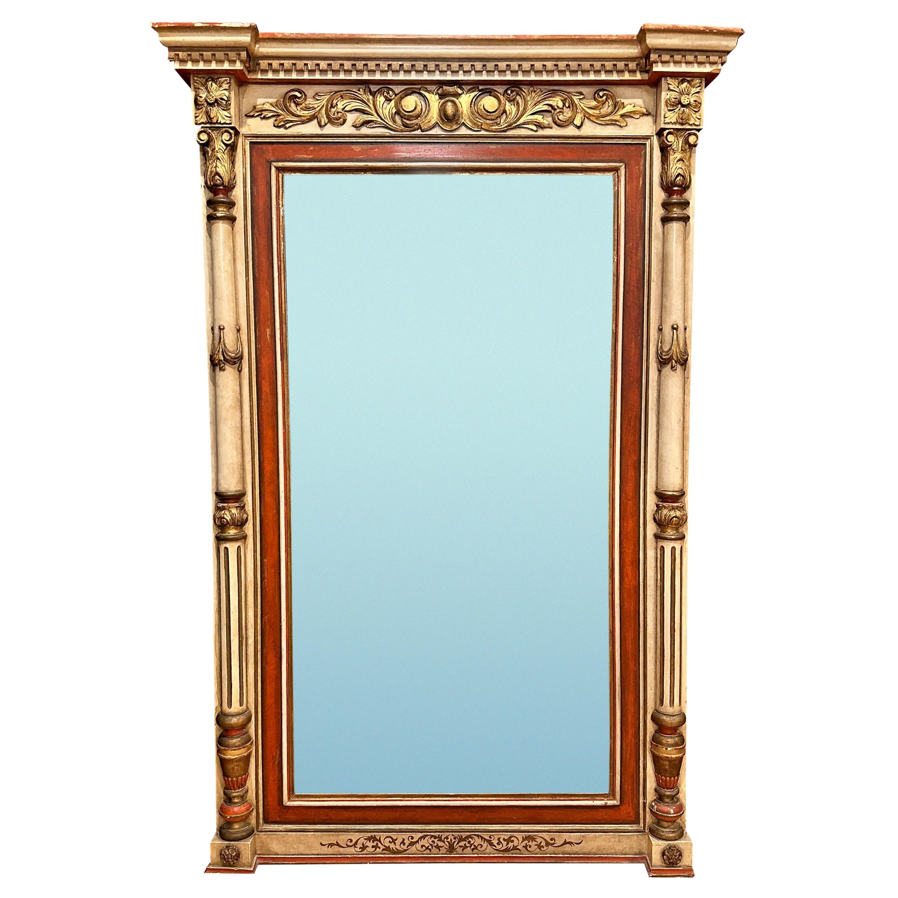 Regency Gilt And Painted Mirror