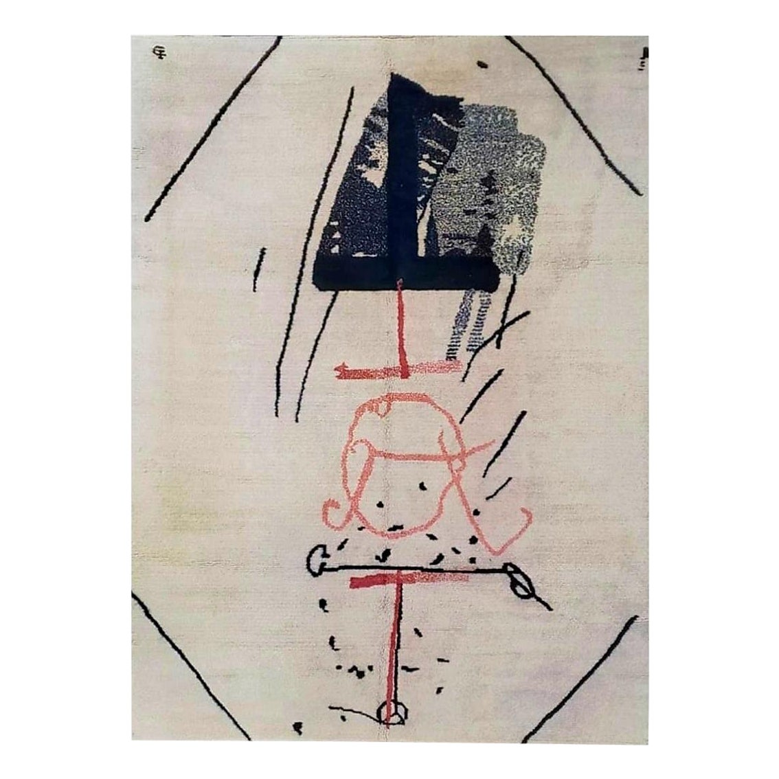 Antoni Tàpies Tapis de laine 1968 en vente