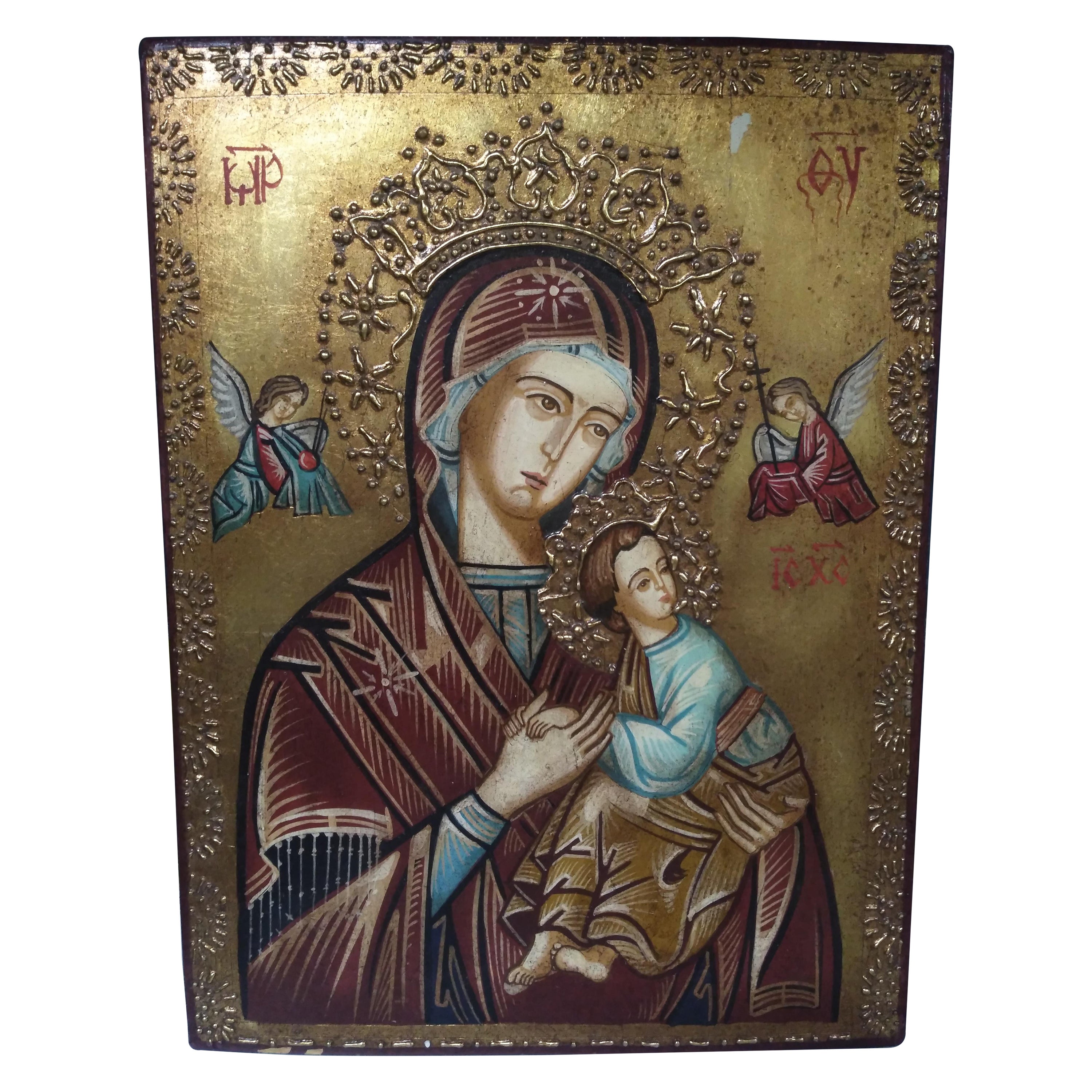Russische Ikone von Madonna und Kind