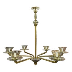 Grand lustre en verre de Murano à la manière de MVM Cappellin
