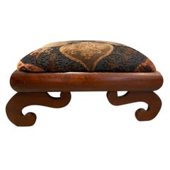 Antique Empire Scroll Footstool