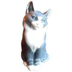 Porcelain Cat, Royal Copenhagen, Figurine Number 1803