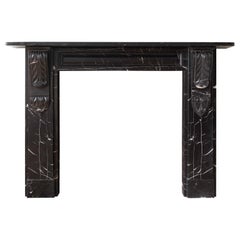 Early Victorian Radford Black Fireplace