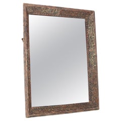 Pair of Large Painted Fretwork Mirrors