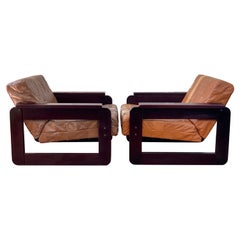 Brazilian Rosewood Lounge Chairs by Percival Lafer