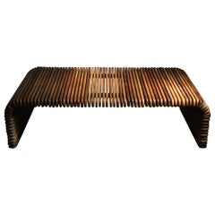 Pacific Green Großer Palmenholz Couchtisch "Hawaii", 2000er Jahre