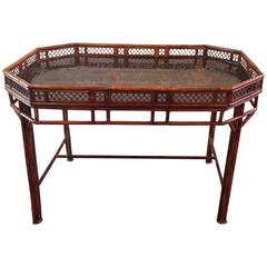 19th century tray on stand 11