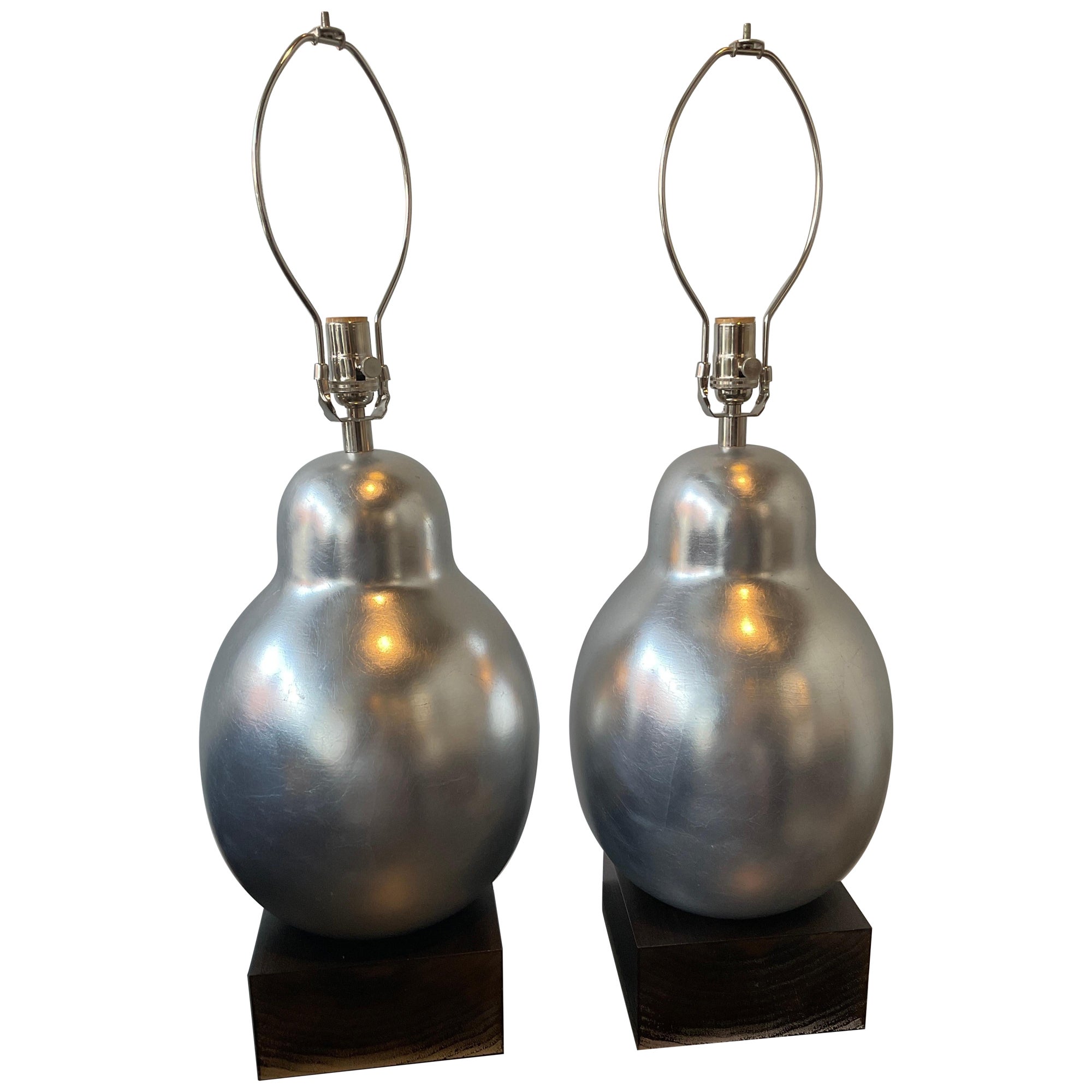Hwang Bishop Silver Leaf Lamps