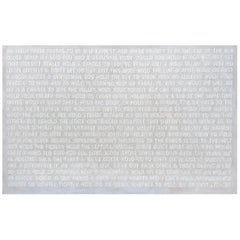 Peter Buchman "Hold On”, Voice-Over Paintings Series, 2024