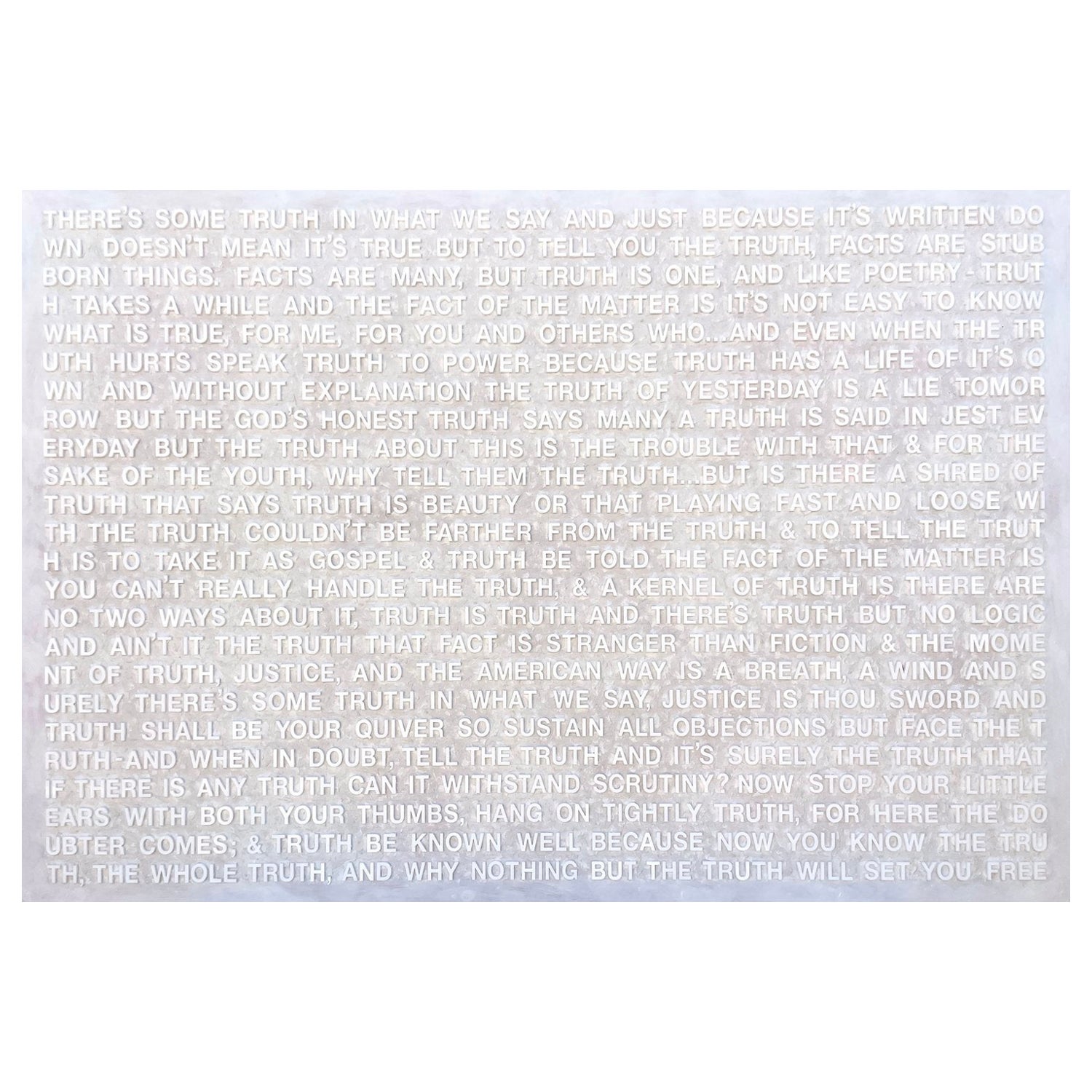 Peter Buchman "La verdad sea dicha", Serie de pinturas con voz en off, 2024