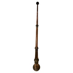 Tibetan Telescoping Long Horn Brass Copper Gems
