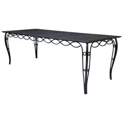 Large Iron Dining Table Attributed to René Prou, France, circa 1930s
