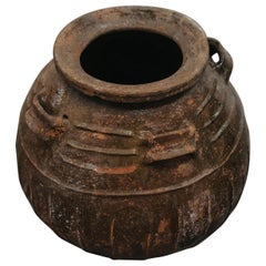 Vintage Terracotta Pot From France, Circa, 1900