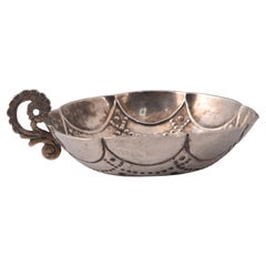 Antique Silver Tastevin, “Tembladera”. Spain, 18th century.
